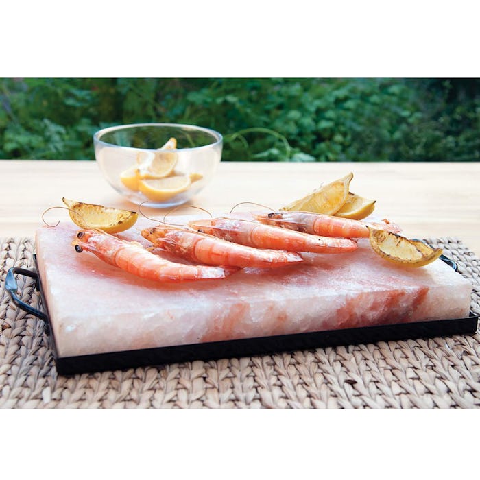 Charcoal Companion Himalayan Salt Plate & Holder Set