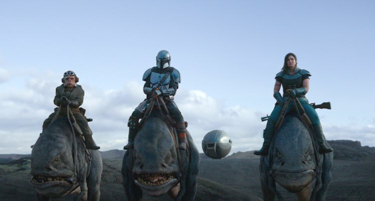 The cast of The Mandalorian