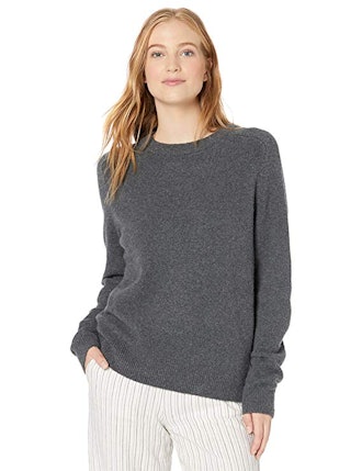 Daily Ritual Women's Cozy Boucle Crewneck Pullover Sweater