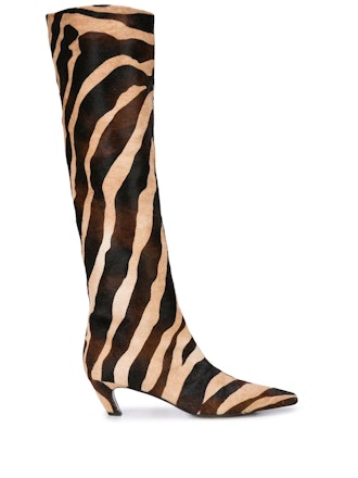 The Knee-High Zebra Print Boots