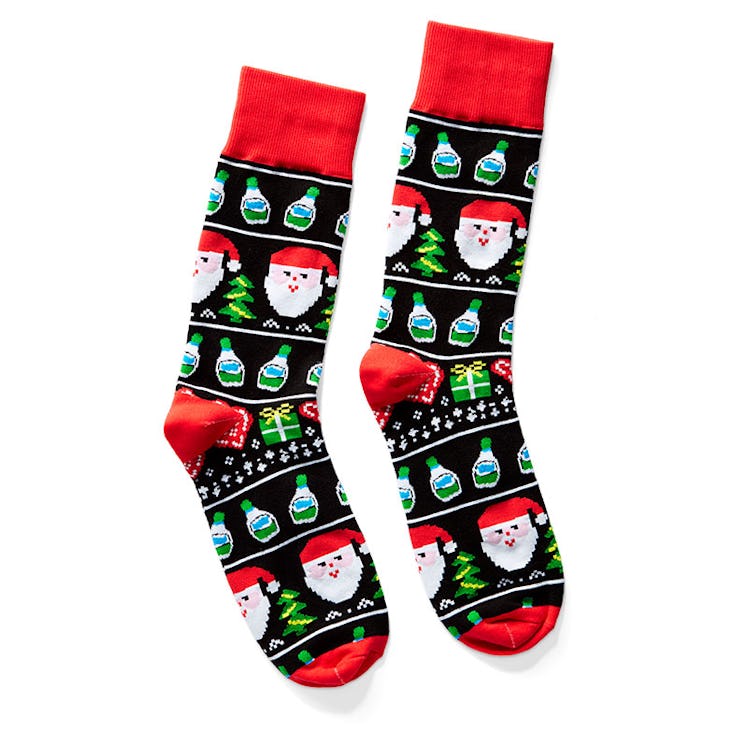 Holiday Santa Ranch Bottle Socks