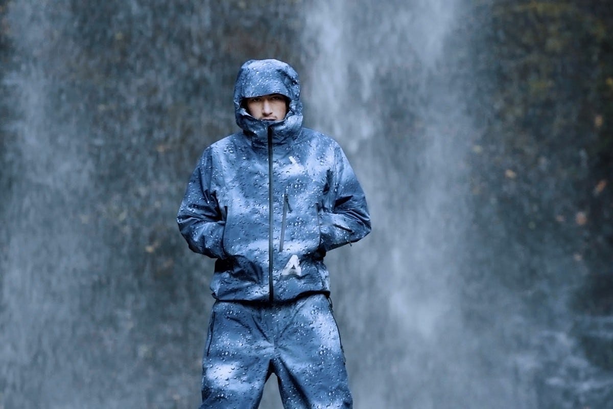 Palace's new waterproof Gore-Tex gear is covered in raindrops