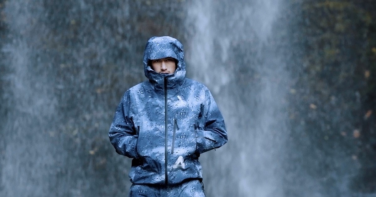 Palace’s new waterproof Gore-Tex gear is covered in raindrops