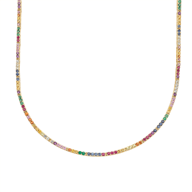 Perfect Rainbow Eternity Necklace