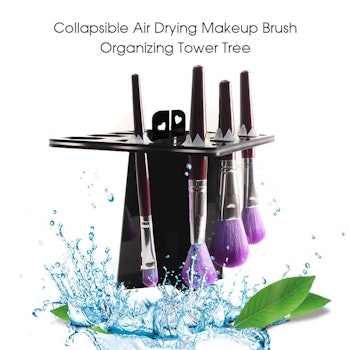 BEAKEY Makeup Brush Mat And Drying Rack
