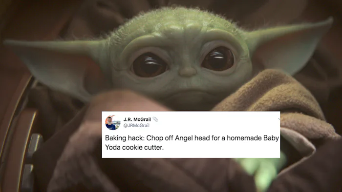 Baby Yoda cookies should really be on every holiday table this year.