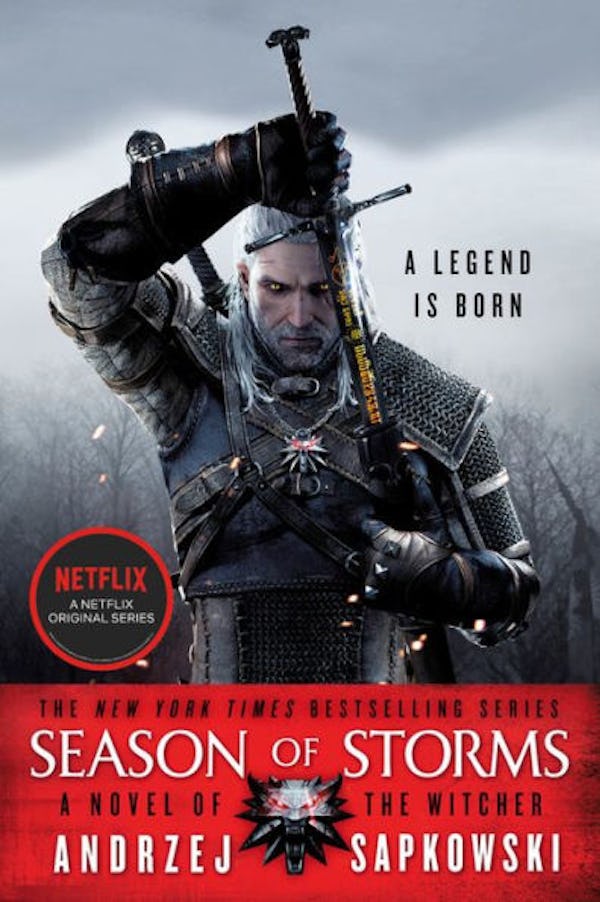 The 'Season of Storms' cover from 'The Witcher' book series