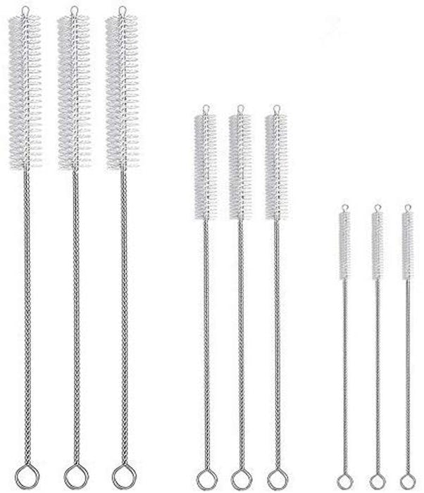Hiware Drinking Straw Cleaning Brush Kit (9-Pack)