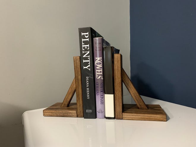 A Pair of Stylish Handmade Rustic Bookends