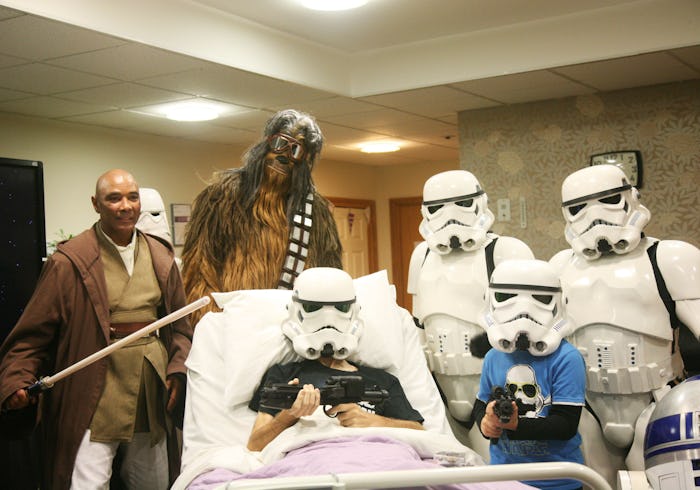 Rowans Hospice teamed up with Disney to gift a Star Wars fan with a terminal illness a private scree...