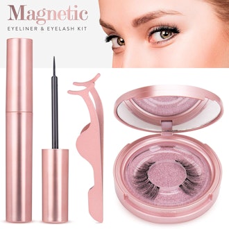 Magnetic Eyelashes with Eyeliner - Magnetic Eyeliner and Magnetic Eyelash Kit - Eyelashes With Natur...