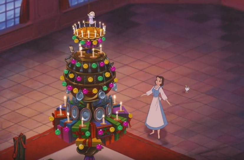 In "Beauty and the Beast: Enchanted Christmas" Belle is challenged with spreading Christmas cheer to...