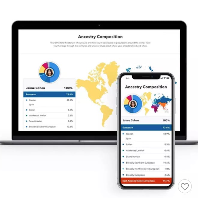 23andMe Personal Ancestry + Health Personal Genetic Service - Lab Fee Included