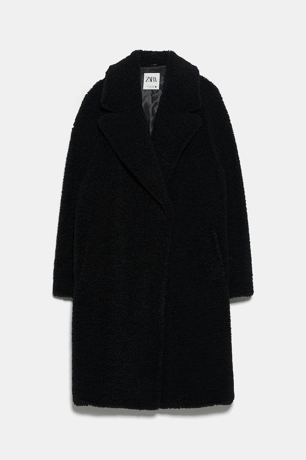 Zara hotsell pile coat