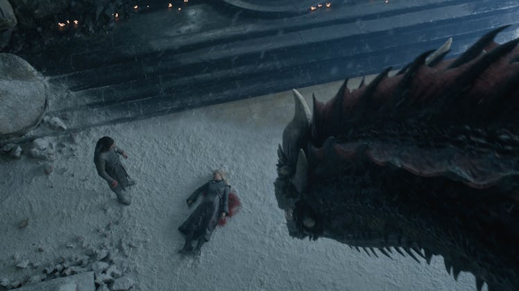 Drogon, Daenerys, Jon Snow, Game of Thrones