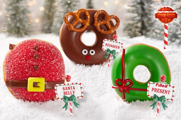 Krispy Kreme's holiday 2019 doughnuts come in so many varieties. 
