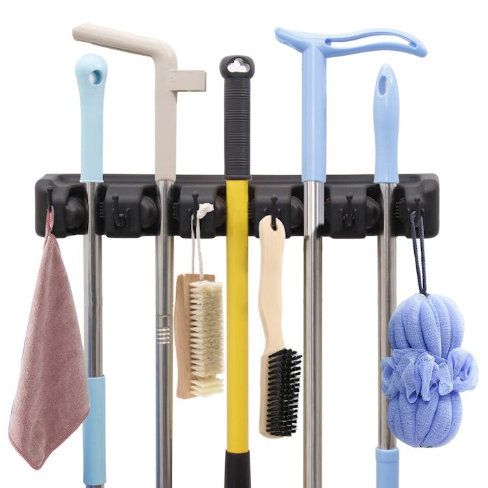HYRIXDIRECT Mop and Broom Wall Mount