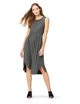 Daily Ritual Women's Jersey Sleeveless Gathered Dress
