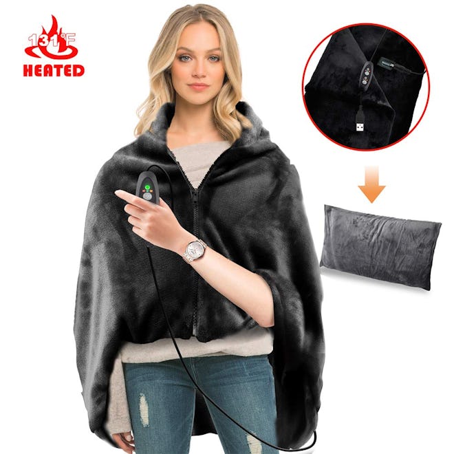 RTDEP USB Heated Shawl With Pillowcase