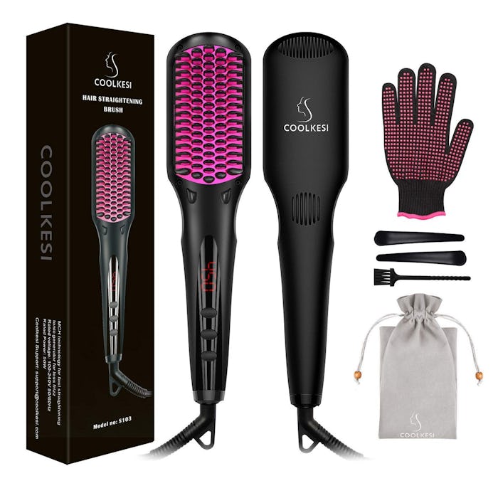 COOLKESI Ionic Hair Straightener Brush