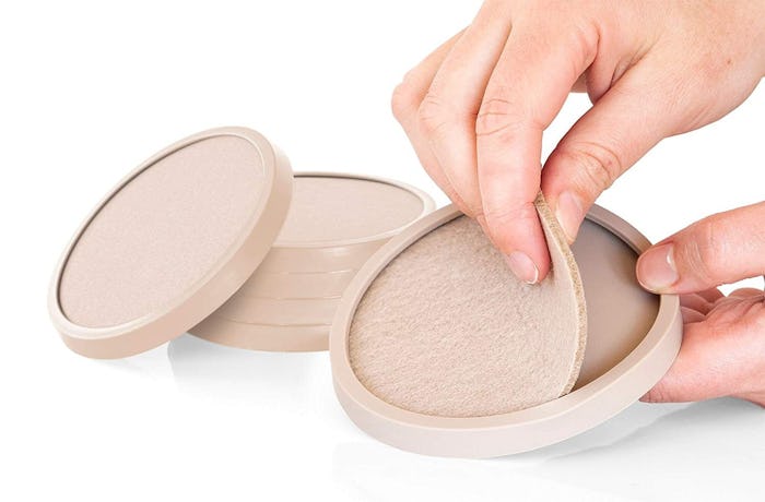 COMFORTENA Silicone Absorbent Coasters for Drinks (6-Pack)