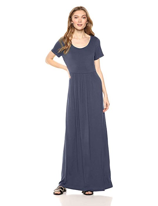 Daily Ritual Women's Empire-Waist Maxi Dress