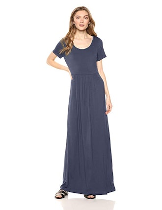 Daily Ritual Women's Empire-Waist Maxi Dress