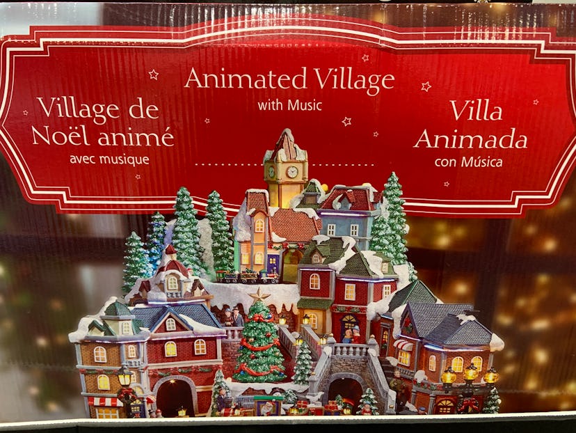 Christmas Village With Lights and Music