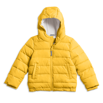 The Winter Puffer Coat in 'Mustard'