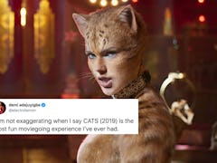 Some fans tweeted nice things about the 'Cats' movie amidst the overwhelming hate.