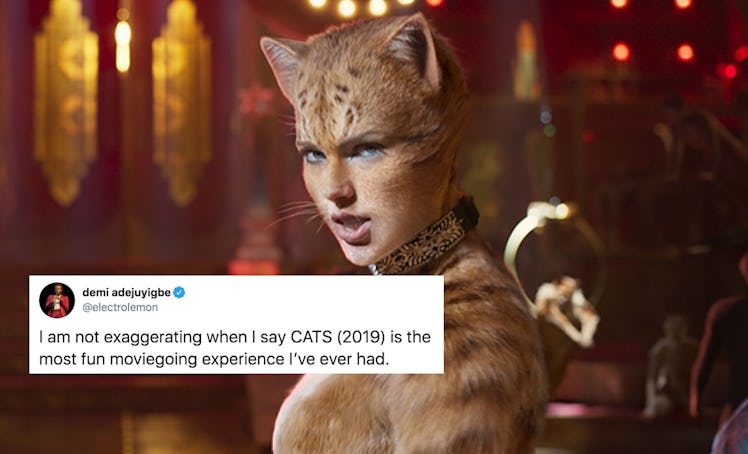 Some fans tweeted nice things about the 'Cats' movie amidst the overwhelming hate.