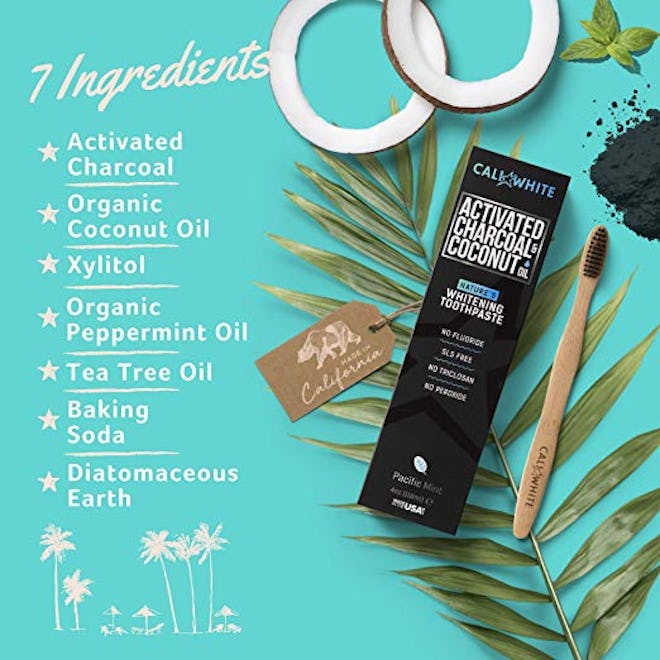 Cali White ACTIVATED CHARCOAL & ORGANIC COCONUT OIL TOOTHPASTE