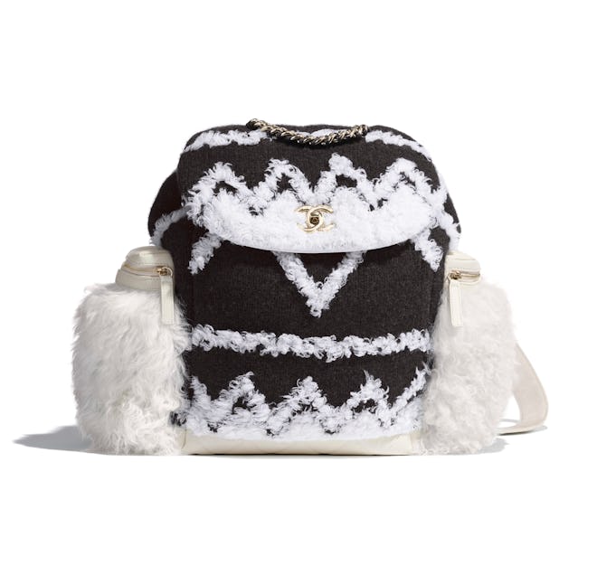 Wool And Shearling Backpack