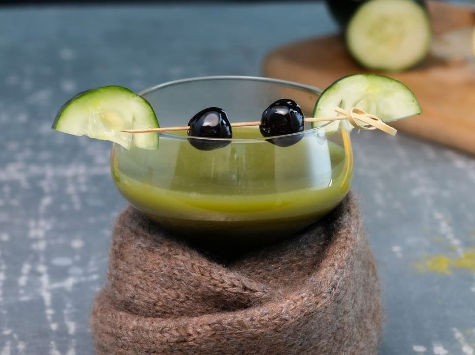 An adorable Baby Yoda cocktail.