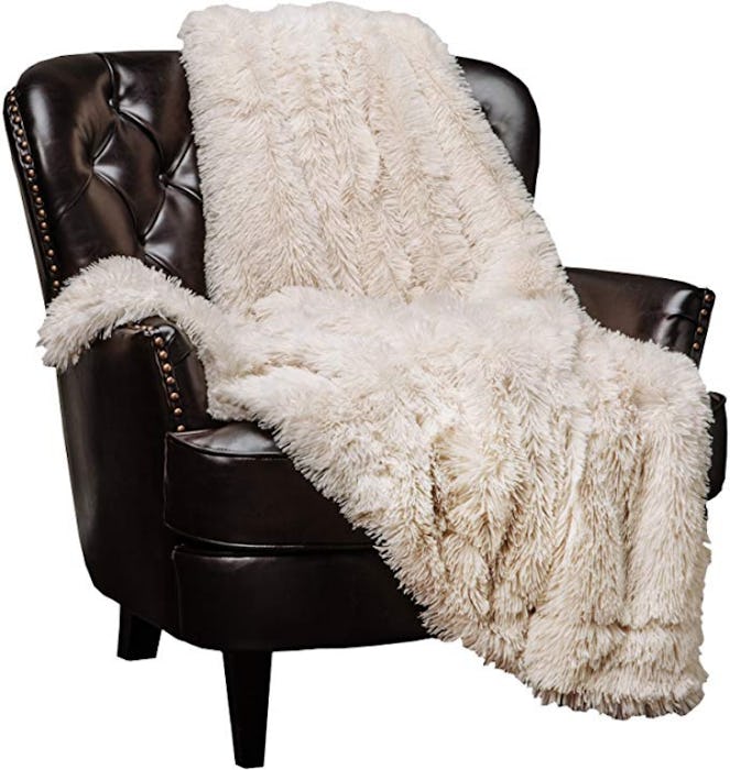 Chanasya Shaggy Faux Fur Throw Blanket