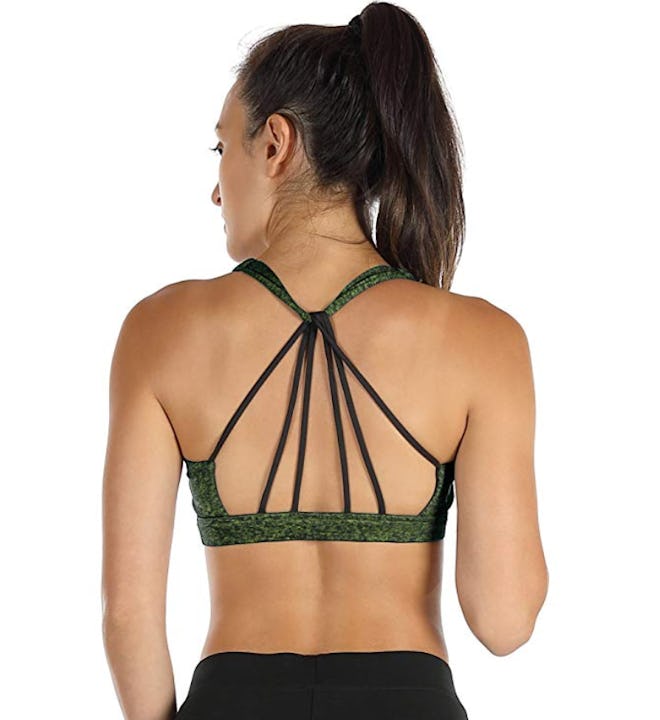 icyzone Padded Strappy Sports Bra