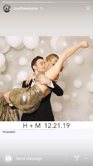 Matthew Koma and Hilary Duff wedding pics