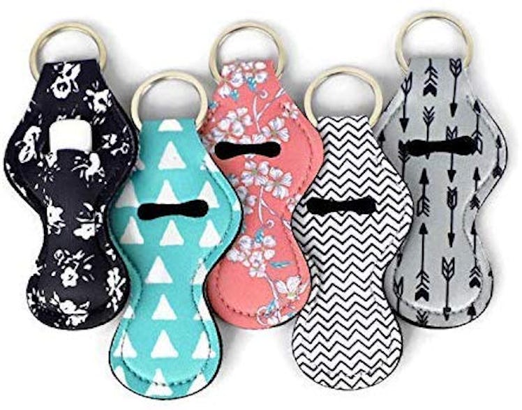 Zario Chapstick Holder Lanyard Keychain (5-Pack)