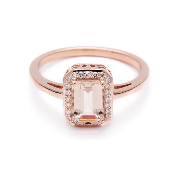 Elongated Rosette Ring