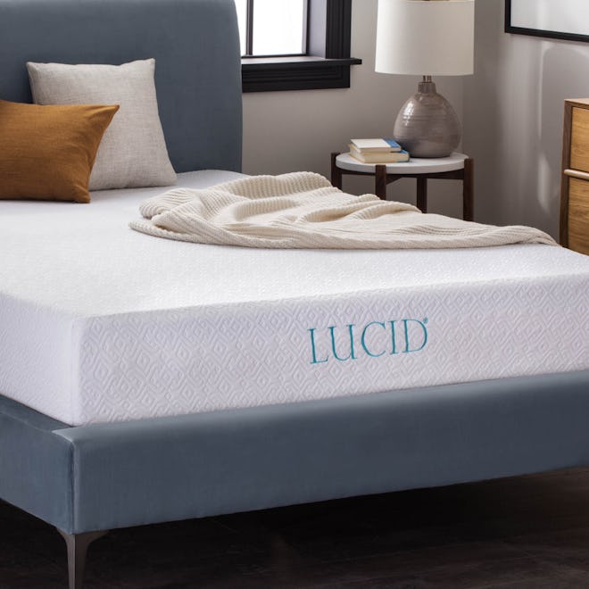 LUCID 10" Dual-Layered Gel Memory Foam Mattress, Twin-XL