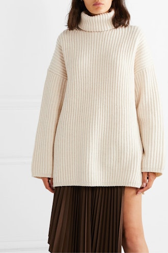 Disa Oversized Wool Turtleneck Sweater