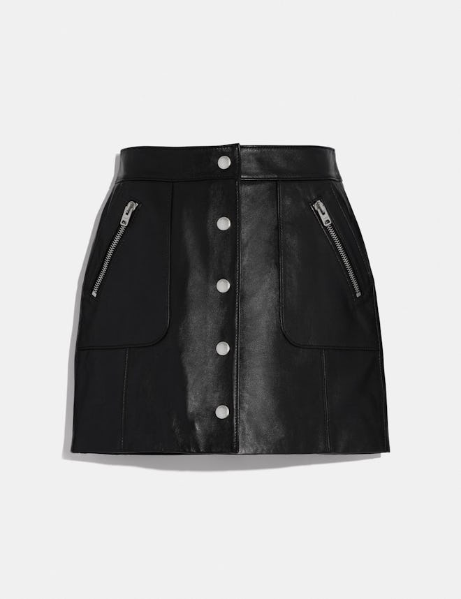 Leather Mini Skirt