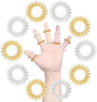 SUMAJU Acupressure Massage Rings (Set of 10)