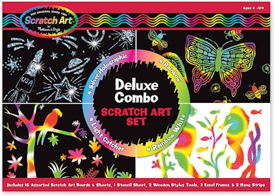 Melissa & Doug Scratch Art Deluxe Combo Set