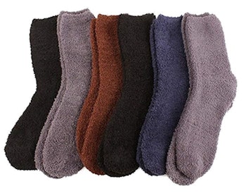 SK Hat Shop Fuzzy Winter Socks (6-Pack)