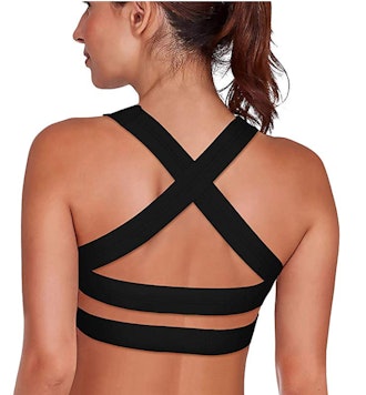 SHAPERX Criss Cross Sports Bra