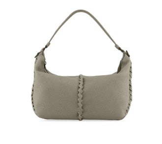 Cervo Medium Leather Shoulder Hobo Bag