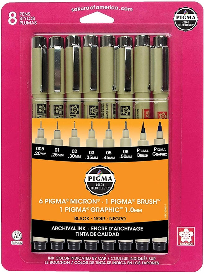 Sakura Pigma 30067 Micron Ink Pen Set (8-Pack)