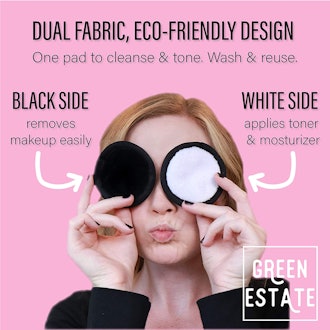 Green Estate Reusable Makeup Remover Pads (14 Pack)