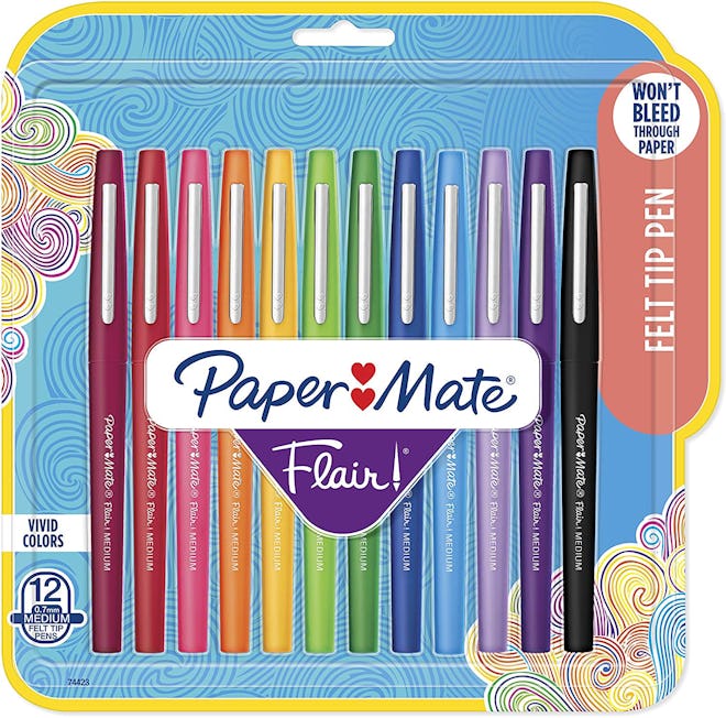 Paper Mate Flair Felt Tip Pens (12-Pack)